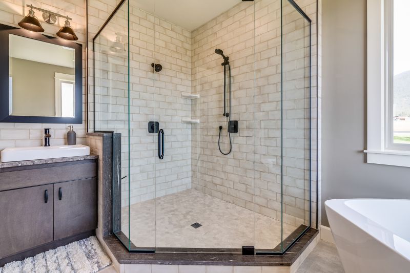 Modern Corner Shower
